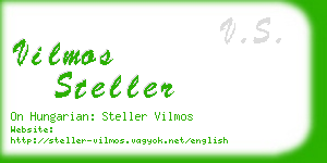 vilmos steller business card